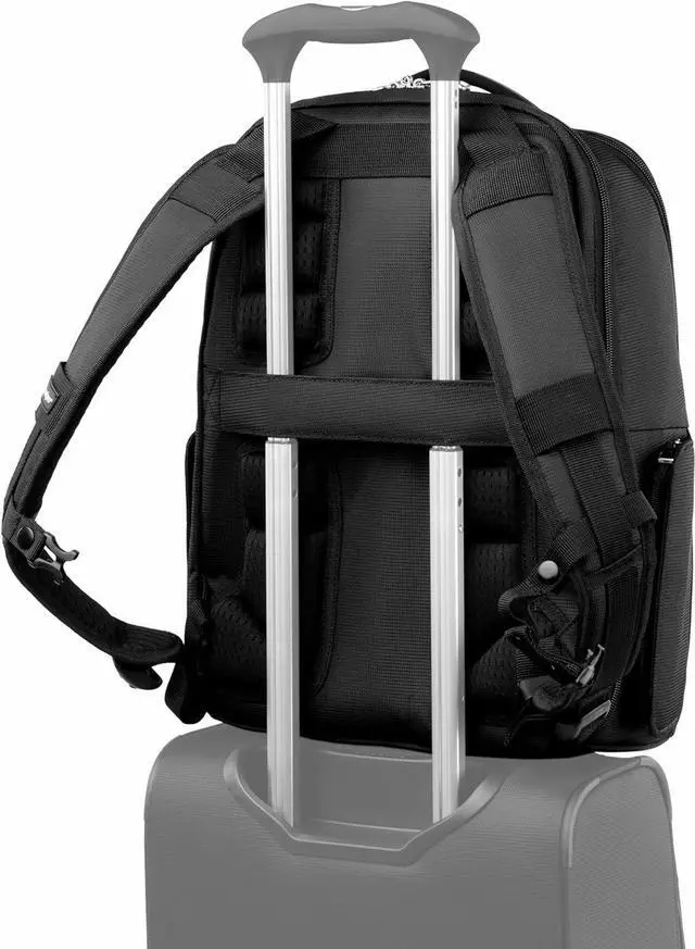 Alt view image 2 of 7 - Travelpro Maxlite Lightweight Laptop Backpack, Fits up to 15 Inch Laptop and 11 Inch Tablet, Water Resistant, Men and Women, Work, Travel, Black, 18-Inch