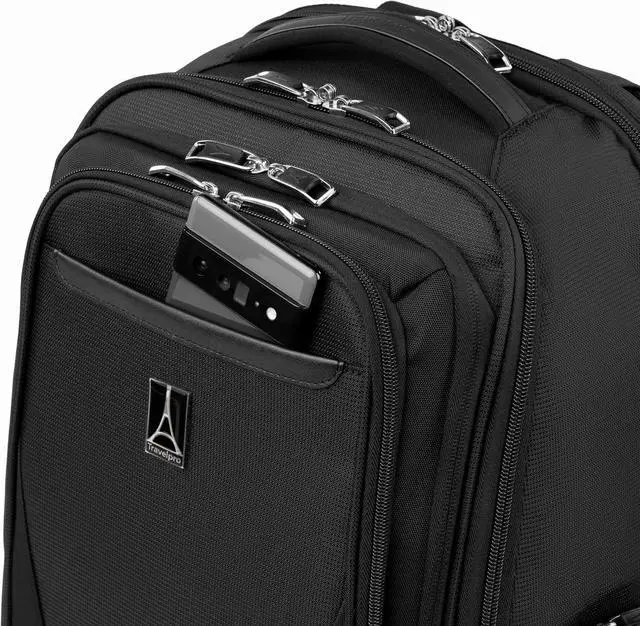 Alt view image 7 of 7 - Travelpro Maxlite Lightweight Laptop Backpack, Fits up to 15 Inch Laptop and 11 Inch Tablet, Water Resistant, Men and Women, Work, Travel, Black, 18-Inch