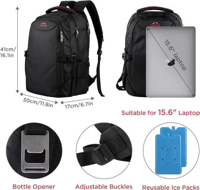 Alt view image 2 of 6 - OUTXE Cooler Backpack 22L Insulated Cooler Bag for 15.6" Laptop Lunch Backpack for Work Daily Backpacks