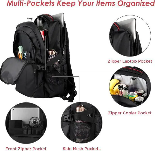 Alt view image 6 of 6 - OUTXE Cooler Backpack 22L Insulated Cooler Bag for 15.6" Laptop Lunch Backpack for Work Daily Backpacks