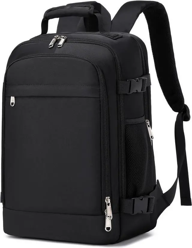 backpack black friday fit laptop YOREPEK Large for Men, Heavy Duty Travel Backpack Luggage / Suitcase strap on the back is great to slide over the luggage tube and attached to your rolling luggage securely for easier transport What a cool backpack! It