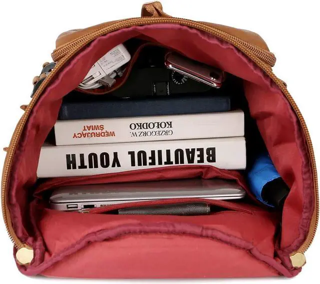 Alt view image 7 of 7 - Baosha Stylish Vegan Leather Men Weekender Travel Duffel Tote Bag Backpack Travel Hiking Rucksack Overnight Bag 3-Ways Convertible HB-26 (Brown)