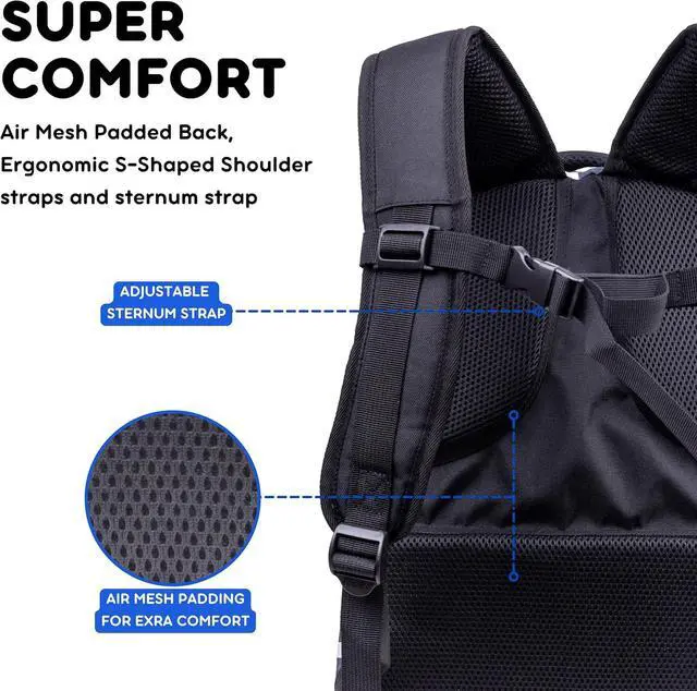 Alt view image 5 of 7 - J World New York Atom Laptop Backpack Ergonomic Backpack for School with Air Mesh Padded Shoulder Straps 600D Polyester Work Backpack for Men and Women Stylish Design (CAMO)