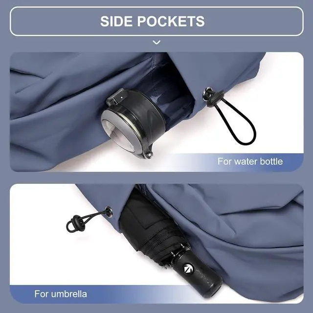 Alt view image 5 of 7 - Backpacks For School Bag School Backpack For College Backpacks Bookbag For Women Waterproof Gym Backpack For Men Book Bags Small Simple Bag Purplish Blue