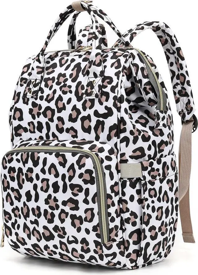Main image of Leopard Laptop Backpack for Women Men, 15.6 inch College School Backpack Bookbag for Work/School/Travel/Business