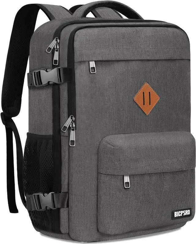 Main image of Travel Backpack for Women,Carry On Bag for Airplanes,Large Personal Item Travel Bag Flight Approved,Waterproof 17.3 Inch Laptop Backpack Business Work Backpacks Men Mochila De Viaje,Grey