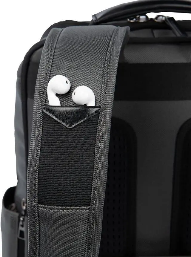Alt view image 4 of 7 - Travelpro Crew Executive Choice 3 Slim Backpack fits up to 15.6 Laptops and Tablets, Men and Women, Water-Resistant, Titanium Grey
