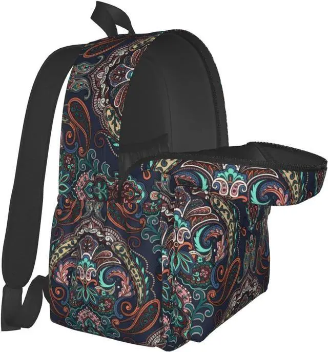 Alt view image 6 of 7 - Pais-ley Backpack for Women 16.7 inch Travel Casual Laptop Backpack Lightweight Waterproof Durable Hiking Daypack