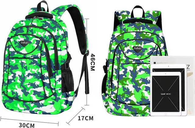 Alt view image 2 of 7 - Casual Lightweight Backpack 15" Laptop Backpack school bag-211lv | School Bookbag, Travel Bag,for Boys & Girls,Travel Backpack