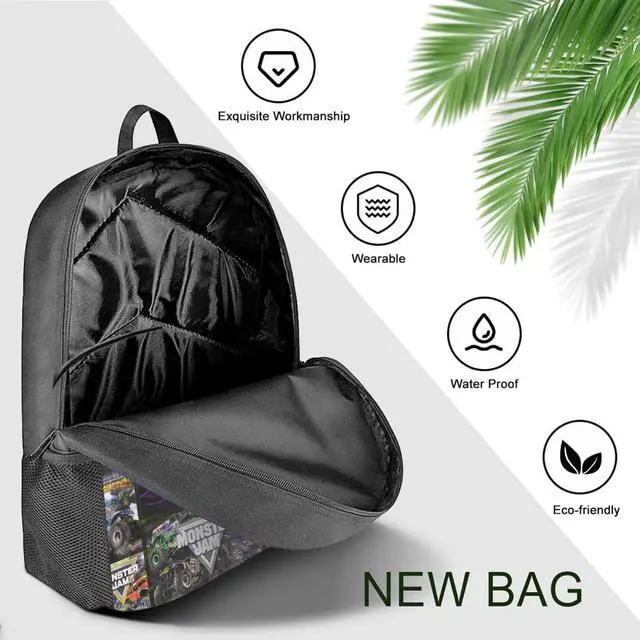 Alt view image 3 of 5 - 17inch Trucks Backpack Office Computer Backpack Travel Backpack