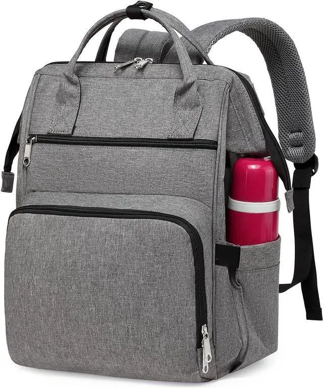 Main image of Gatycallaty Backpack Purse for Women Work Nurse Travel Laptop Teacher Bags for Women Nurse Accessories for Work Nursing Essentials College Book Bags with Luggage Strap Ladies Large Size