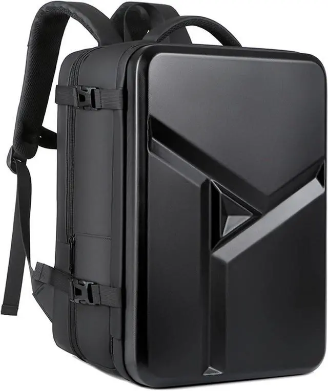 Alt view image 2 of 7 - Hard Shell Laptop Backpack for Men, 35L Expandable Business Travel Backpacks Anti Theft Gaming Computer Bag with USB Port Wet Pocket 17 Inch
