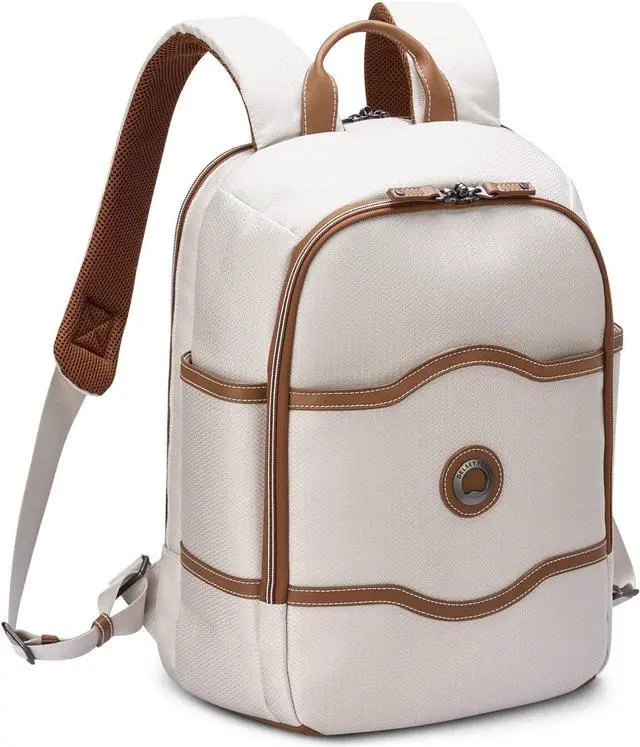 Alt view image 2 of 7 - DELSEY PARIS Chatelet Air 2.0, Laptop Backpack, Angora | Carry-On Friendly, Trolley-compatible, Laptop sleeve up to 14", Water Resistant, Recycled Fabrics