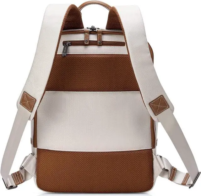 Alt view image 5 of 7 - DELSEY PARIS Chatelet Air 2.0, Laptop Backpack, Angora | Carry-On Friendly, Trolley-compatible, Laptop sleeve up to 14", Water Resistant, Recycled Fabrics