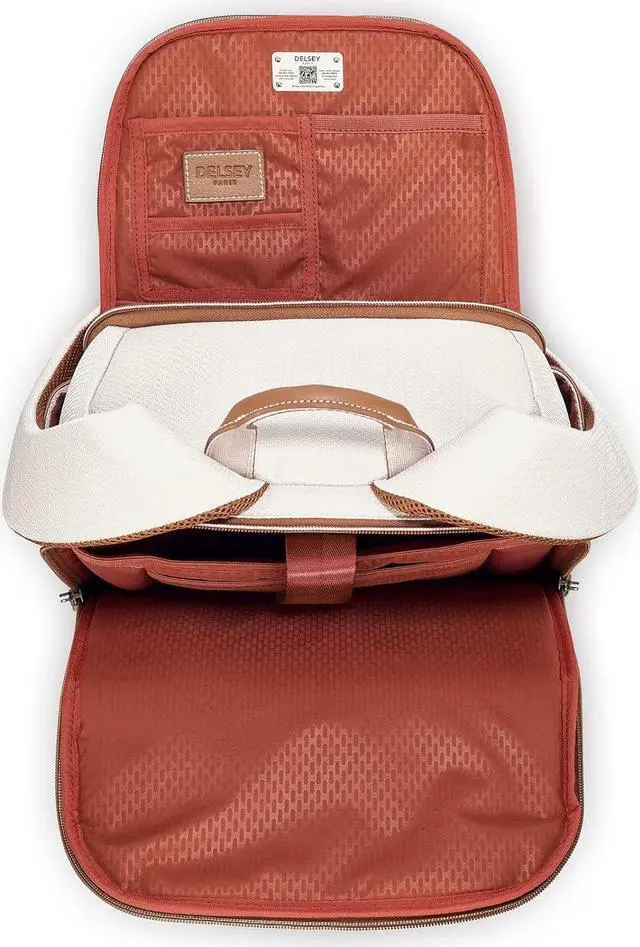 Alt view image 6 of 7 - DELSEY PARIS Chatelet Air 2.0, Laptop Backpack, Angora | Carry-On Friendly, Trolley-compatible, Laptop sleeve up to 14", Water Resistant, Recycled Fabrics