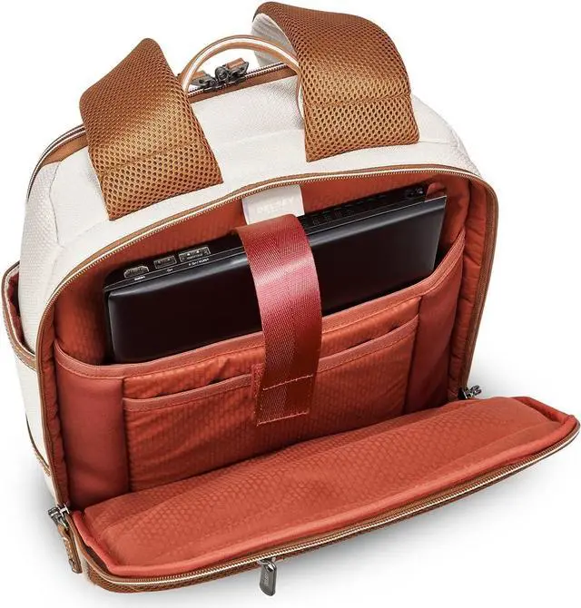 Alt view image 7 of 7 - DELSEY PARIS Chatelet Air 2.0, Laptop Backpack, Angora | Carry-On Friendly, Trolley-compatible, Laptop sleeve up to 14", Water Resistant, Recycled Fabrics