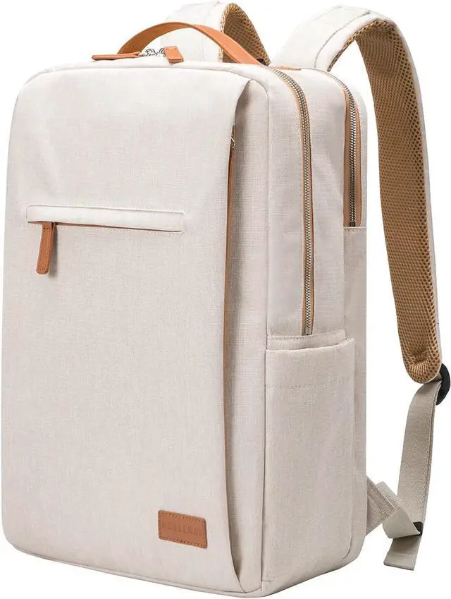 Main image of NOBLEMAN Men's Backpack, Laptop Backpack, Waterproof travel Backpack, 15.6 Inch Laptop Backpack, Daypack, carry on backpack with USB (Beige)