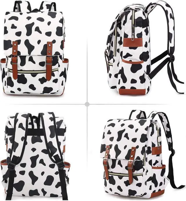 Alt view image 4 of 6 - Cow Slim Backpack Gift for Girls School Bag College Daypack Travel Rucksack