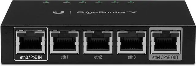 Alt view image 3 of 6 - Ubiquiti EdgeRouter X Advanced Gigabit Ethernet Routers ER-X 256MB Storage 5 Gigabit RJ45 Ports