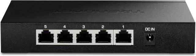 Main image of TRENDnet 5-Port Unmanaged 2.5G Gaming Switch, TEG-S350, 5 x 2.5GBASE-T Ports, 25Gbps Switching Capacity, Ethernet Splitter, NDAA & TAA Compliant, Fanless, Wall Mountable, Lifetime Protection, Black