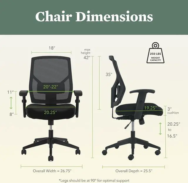 Alt view image 2 of 6 - HON Crio High Back Office Chair Mesh Desk Chair With Wheels and Arms - Ergonomic Office Chair with Adjustable Center-Tilt Recline, Home Office Swivel Chair Comfortable for Long Hours - Black