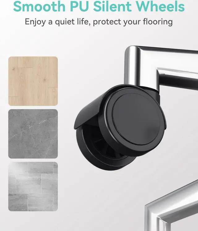 Alt view image 7 of 7 - Hbada P5 Ergonomic Office Chair, Desk Chair with Adjustable Lumbar Support and Height, Comfortable Mesh Computer Chair with Footrest 2D Headrest, Swivel Tilt Function Black