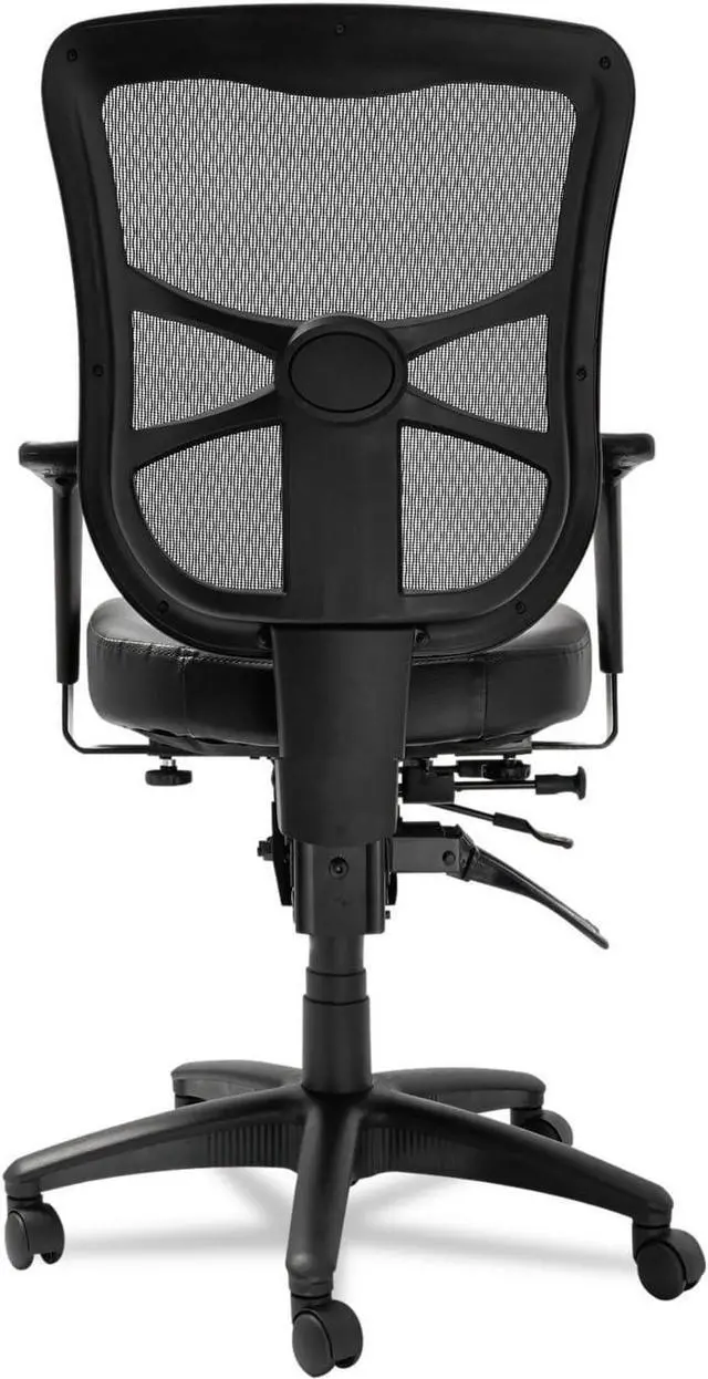 Alt view image 7 of 7 - Alera ALEEL4215 Elusion Series Supports Up to 275 lbs. 17.7 in. to 21.4 in. Seat Height Mesh Mid-Back Multifunction Chair - Black