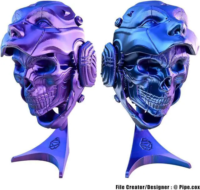 Alt view image 3 of 7 - PLA Filament 1.75mm, High Speed Printing Silk PLA 3D Printer Filament, Tri Color Filament Black Purple Blue 1.75 PLA Filament, 3 in 1 Coextrusion 3D Filament PLA 1.75 +/-0.02mm, 1kg/2.2lb