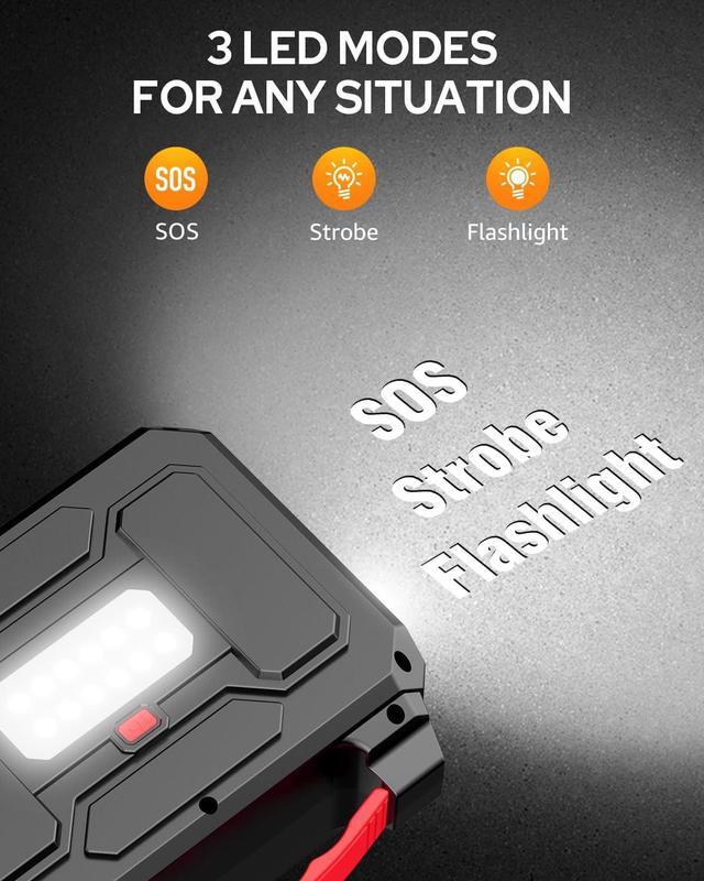 Alt view image 7 of 7 - 146Wh Portable Power Station Bank 200W Peak(100W Rated) Solar Powered Power Bank with AC Outlet 110V 39600mAh USB QC3.0 Fasting Charging LED Flashlights for Home Camping Emergency
