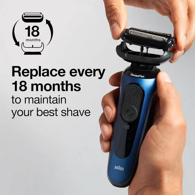 Alt view image 4 of 7 - Braun Series 5 53B Electric Shaver Head, Black  Designed for Series 5 and Series 6 shavers (New Generation)