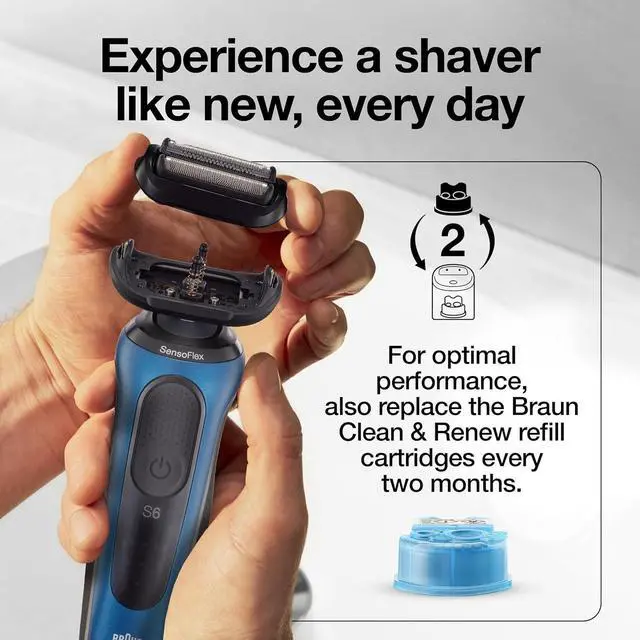 Alt view image 7 of 7 - Braun Series 5 53B Electric Shaver Head, Black  Designed for Series 5 and Series 6 shavers (New Generation)