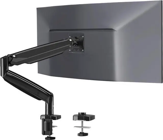Main image of MOUNTUP Ultrawide Single Monitor Arm for Max 35 Inch Screen, Heavy Duty Monitor Desk Mount Support 6.6-30.9lbs, Gas Spring Computer Monitor Stand for Desk, VESA Monitor Mount with Clamp & Grommet Base