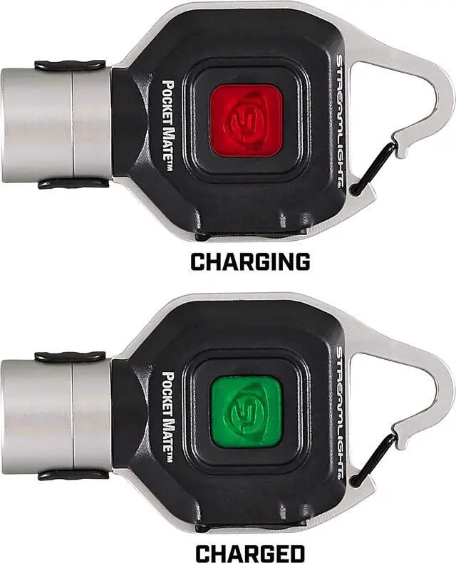 Alt view image 6 of 7 - Streamlight 73300 Pocket Mate 325-Lumen Keychain/Clip-on USB Rechargeable Flashlight, Silver
