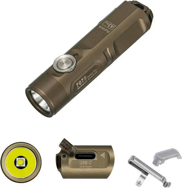 Main image of RovyVon Aurora A3 Pro G4 USB-C 7000K Keychain Flashlight, 650 High Lumen Super Bright with EDC Mini Size,Scratch Resistant Little Tiny Gadgets,5 Mode,Type-C Rechargeable, for Pocket Outdoor