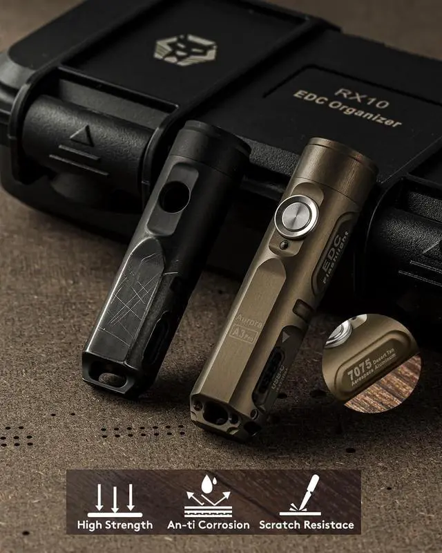 Alt view image 2 of 7 - RovyVon Aurora A3 Pro G4 USB-C 7000K Keychain Flashlight, 650 High Lumen Super Bright with EDC Mini Size,Scratch Resistant Little Tiny Gadgets,5 Mode,Type-C Rechargeable, for Pocket Outdoor