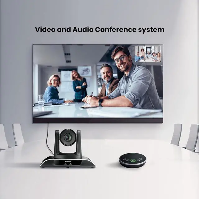 Alt view image 4 of 7 - All-in-One Conference Room Video Camera System Bundle HD 1080P 60fps 3X Optical Zoom USB3.0 HDMI PTZ and Bluetooth Speakerphone with Microphones by DT