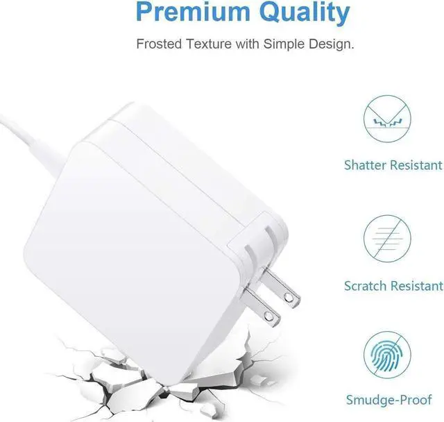 Alt view image 5 of 6 - Mac Book Air Charger Replacement for 45W T-Tip Power Adapter Compatible with Mac Book Air 11 inch & 13 inch Between 2012-2017