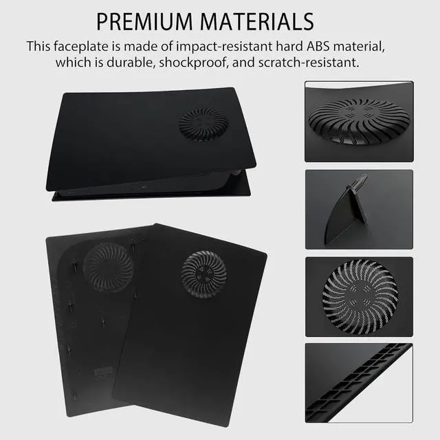 Alt view image 5 of 7 - Faceplate with RGB Light Strip for PS5 Digital Edition DOBEWINGDELOU 400+ Effects LED Light Ring Console Cover for PS5 Digital Edition DIY Decoration Kit Accessories Black