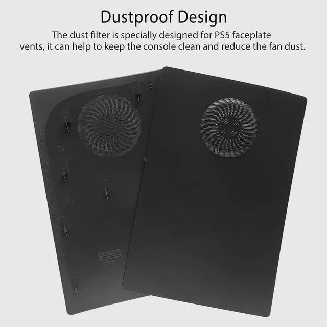 Alt view image 7 of 7 - Faceplate with RGB Light Strip for PS5 Digital Edition DOBEWINGDELOU 400+ Effects LED Light Ring Console Cover for PS5 Digital Edition DIY Decoration Kit Accessories Black