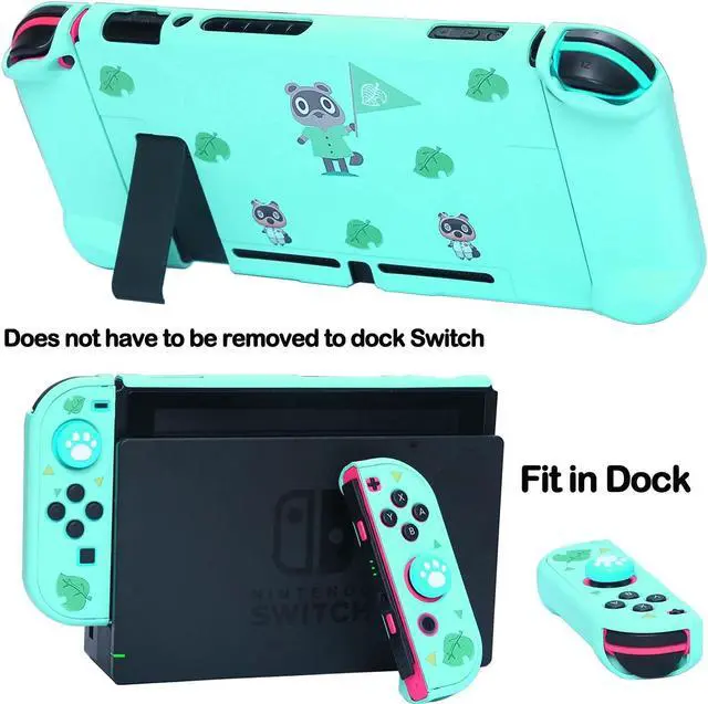 Alt view image 3 of 7 - Accessories Bundle for Nintendo Switch Animal Pack Crossing - YOOWA Accessory kit NS Animal Set Crossing with Carrying Case Protective Cover Screen Protector Game Card Holder Play Stand Thumb Grips