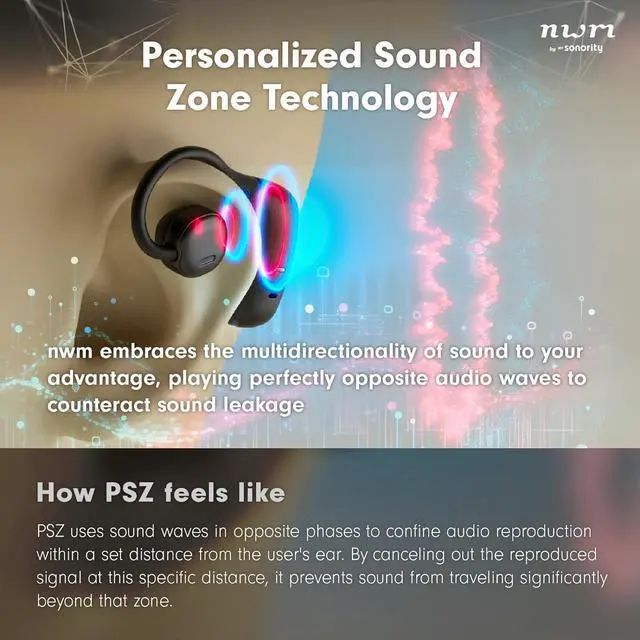 Alt view image 3 of 6 - nwm NTT Sonority Wired On-Ear Speakers (Earbuds) with PSZ Technology MWE001 Dark Brown