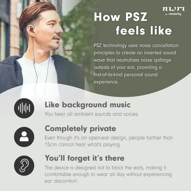 Alt view image 4 of 6 - nwm NTT Sonority Wired On-Ear Speakers (Earbuds) with PSZ Technology MWE001 Dark Brown