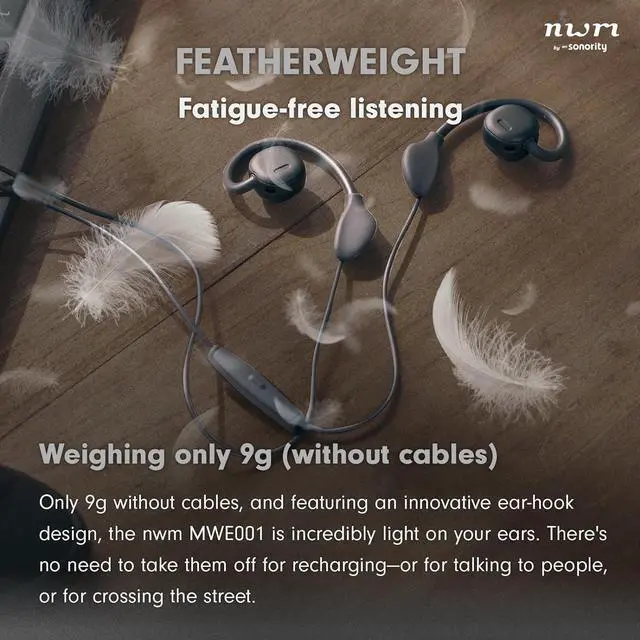 Alt view image 5 of 6 - nwm NTT Sonority Wired On-Ear Speakers (Earbuds) with PSZ Technology MWE001 Dark Brown