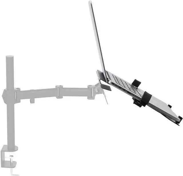 Alt view image 2 of 6 - Monoprice Laptop Holder Attachment for Desk Mounts - Ideal for Work, Home, Office Laptops, Black - Workstream Collection