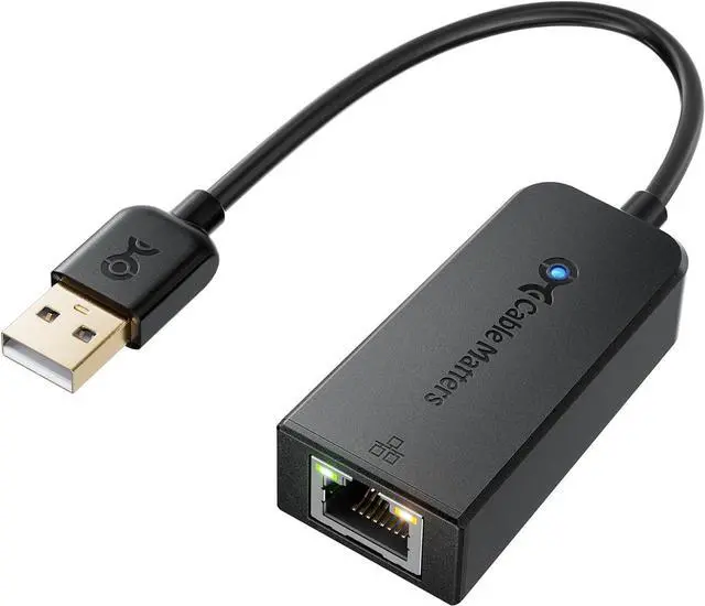 Main image of Cable Matters Gigabit USB to Ethernet Adapter for Switch Game Console and Laptops, Ethernet Adapter for NS, USB 3.0 to 10/100/1000Mbps Network, Not Compatible with macOS