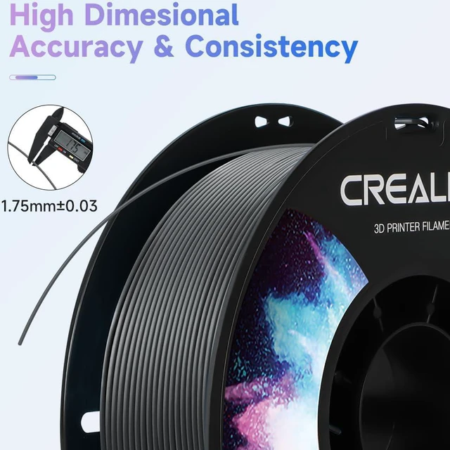 Alt view image 6 of 7 - Creality 3D Printer Filament Black TPU Filament 1.75mm 1KG, 95A Shore, Flexible 3D Printer Filament, High Hardness & Resilience, Dimensional Accuracy +/- 0.03 mm for Most FDM 3D Printers