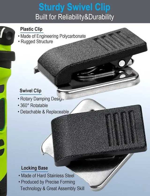 Alt view image 5 of 6 - commountain Speaker Mic Compatible with Kenwood Radios NX-1200 NX-1300 (P1300 3320 P1300NUK P1302AUK TH-D74A TK-3170 TK-3402 (2170 2312 3312 3360) KMC-45D KMC-21, 2 Pin Shoulder Microphone