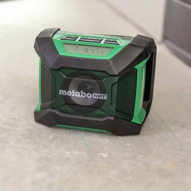 Alt view image 7 of 7 - Metabo HPT 18V MultiVolt Cordless Bluetooth Radio, Powerful Sound with 15 Level Equalizer, 18 Hour Runtime, Compact and Lightweight, Bluetooth Connection, Tool Body Only, UR18DAQ4