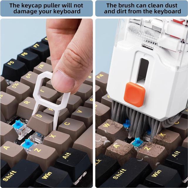 Alt view image 3 of 7 - Keyboard Cleaning Kit Laptop Cleaner, 10-in-1 Computer Screen Cleaning Brush Tool, Multi-Function PC Electronic Cleaner Kit for iPad iPhone Pro, Earbuds, Camera Monitor, All-in-One with Patent