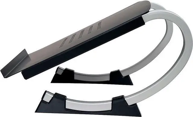 Alt view image 4 of 7 - Allsop Redmond Adjustable Laptop Stand, Vented Curved Sturdy Metal Ergonomic Riser